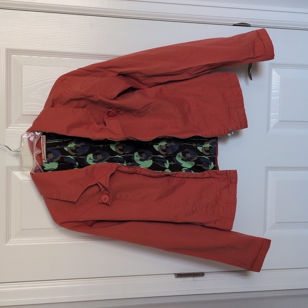 Sameunderneath Rust Orange Full Zip Utility Jacket - M